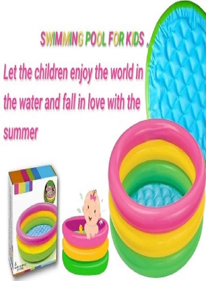 BlackZone Swimming Pool for Kids Folding & Durable Swim Center for Kids 1 to 5 Years Multicolour (Bath Tub 2 FT) - Image 4